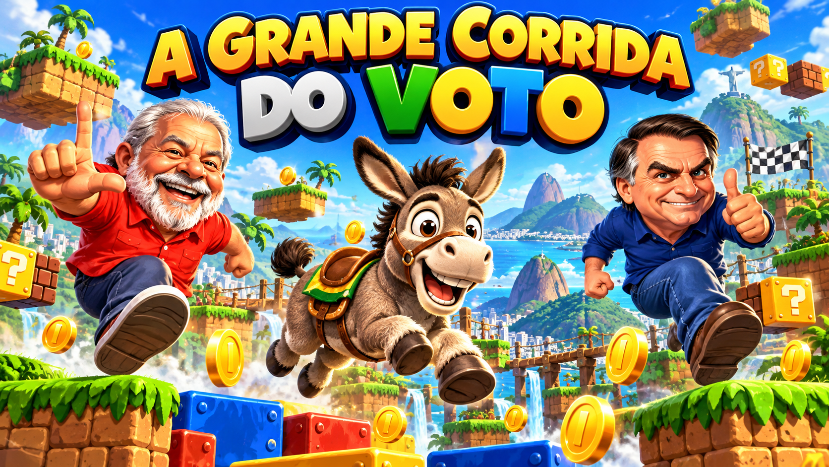 Imagem do jogo de A Grande Corrida do Voto