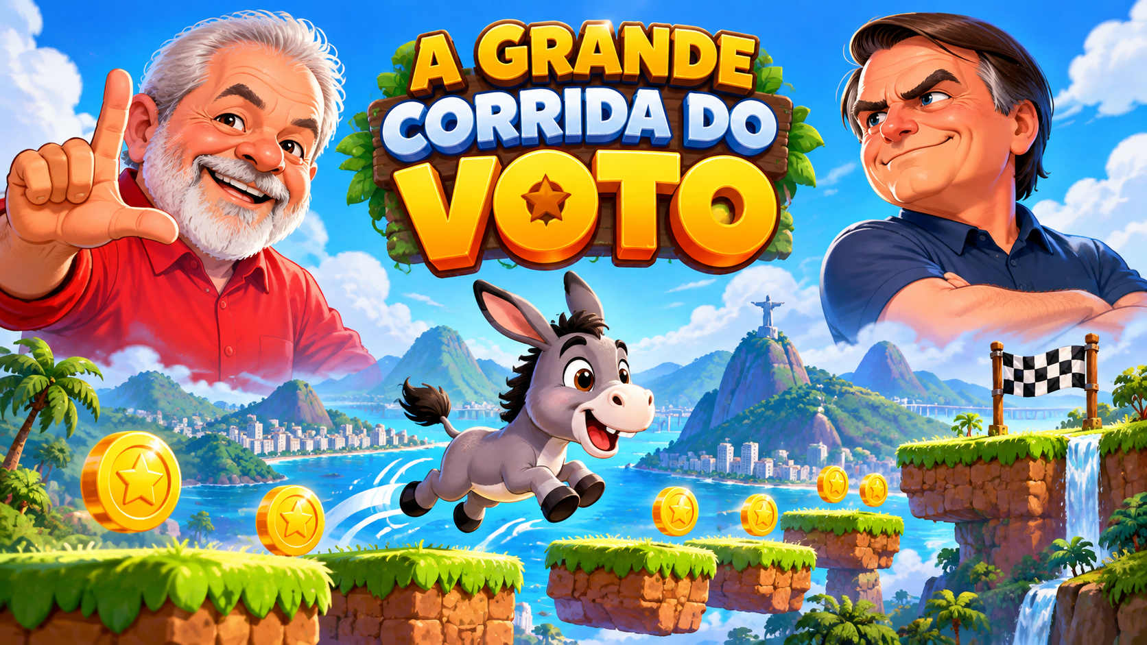 Imagem do jogo de A Grande Corrida do Voto