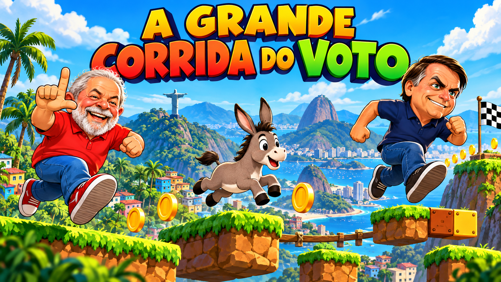 Imagem do jogo de A Grande Corrida do Voto